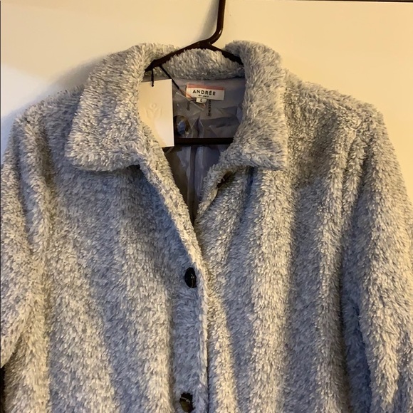 Beautiful Long Gray Jacket - Picture 5 of 7